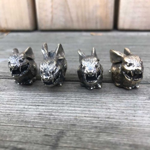Carnivorous Rabbit Keychain