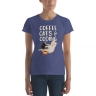 Coffee, Cats, and Coding Funny Programmer Women's T-Shirt
