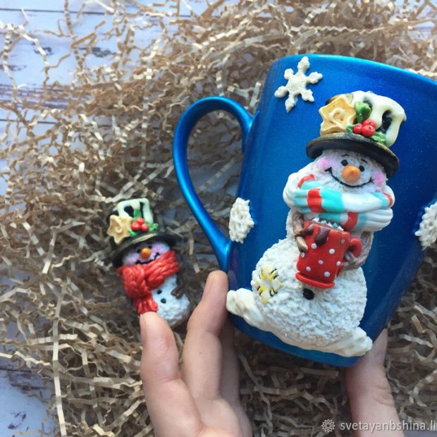 Snowman Mug And Spoon