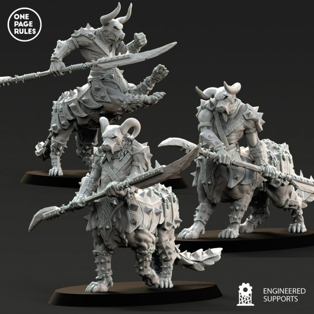 Centaur with a spear Figure (Unpainted)