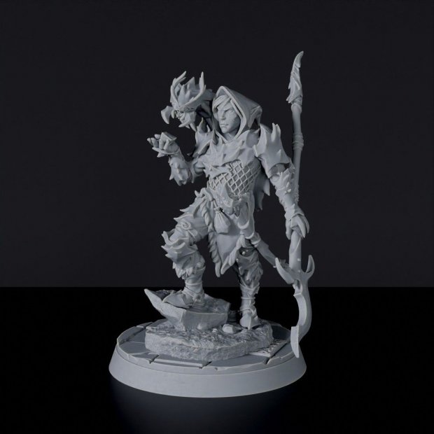 Drow Summoner Figure (Unpainted)