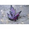 Purple Leaf Brooch