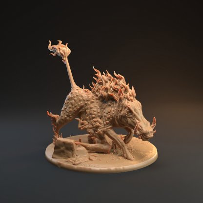 Bushfire Boar Figure (Unpainted)