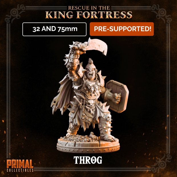 Throg Orc Figure (Unpainted)