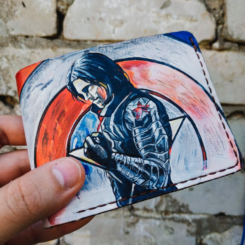 Handmade Marvel Comics - Winter Soldier Custom Wallet Buy on