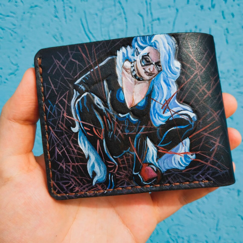 Handmade Spider-Man - Spider-Man & Black Cat Custom Wallet Buy on
