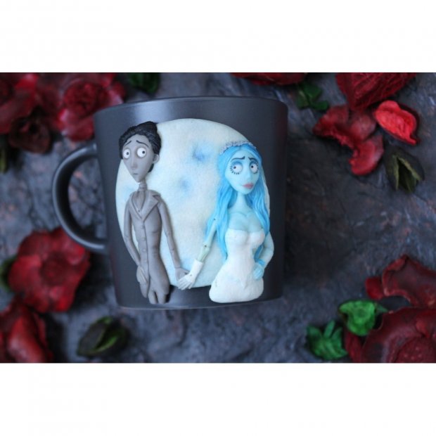 Corpse Bride Mug With Decor