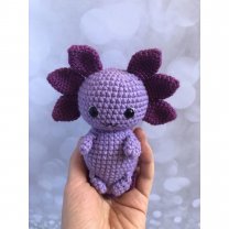 Purple Axolotl (16 cm) Plush Toy