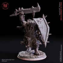 Giant Armored Troll Figure (Unpainted)