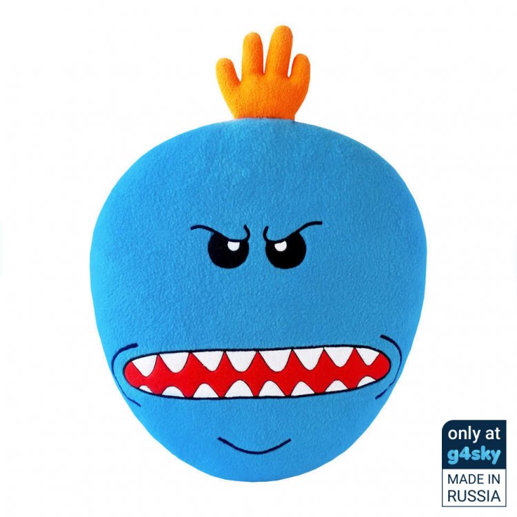 Rick and Morty - Mr. Meeseeks Angry Plush Pillow [Exclusive]