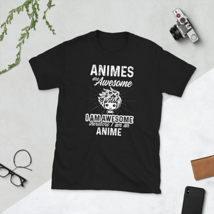 I am Awesome therefore I am an Anime T-Shirt