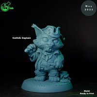 Catfolk Captain Figure (Unpainted)