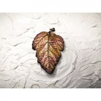 Autumn Physocarpus Opulifolius Pendant Necklace