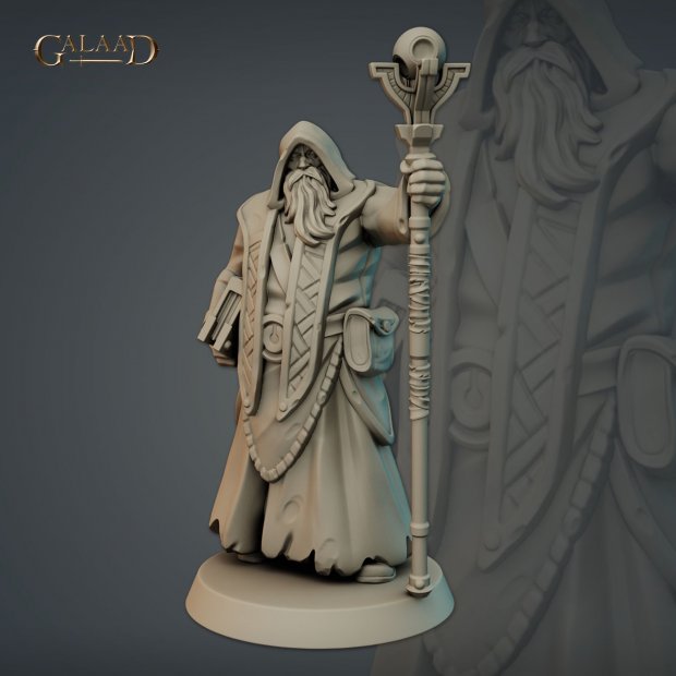 Old Magician Figure (Unpainted)