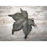 Grey Chestnut Leaf  Pendant Necklace