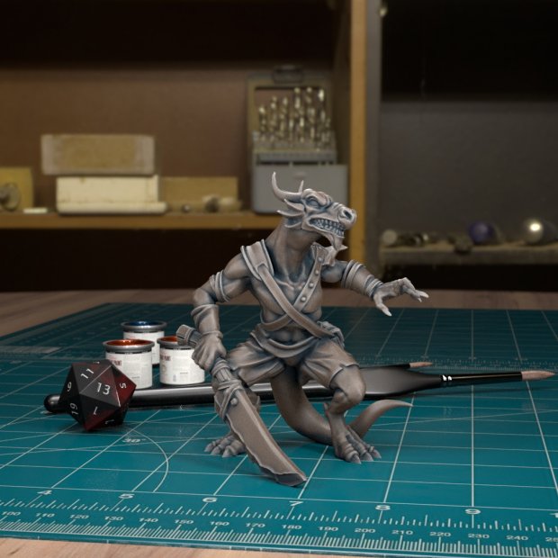 Wary Kobold Figure (Unpainted)