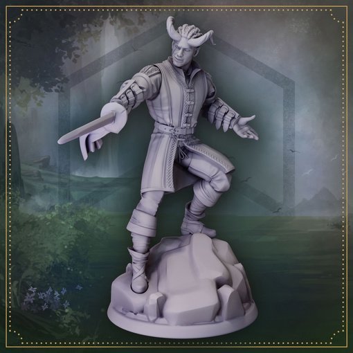 Will Blade Averno, Sorcerer and Demon Hunter Figure (Unpainted)
