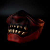 Menpo - Black & Red Mask