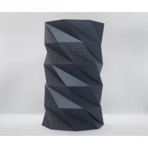 3D Printed Vase With Low Poly Pattern