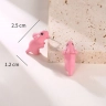 Pink Dinosaur Bite Earrings
