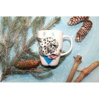 Snow Leopard Mug With Decor
