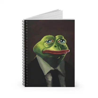 Sad Pepe Meme Spiral Notebook