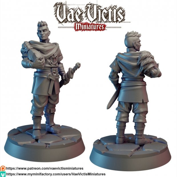 Young Squire Figure (Unpainted)