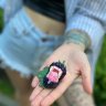 Toothy Blackberry Brooch