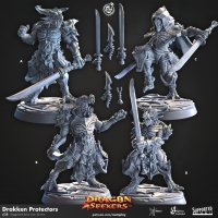 Drakken Protectors Figure (Unpainted)