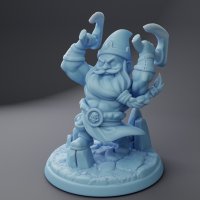 Dwarf with two axes Figure (Unpainted)