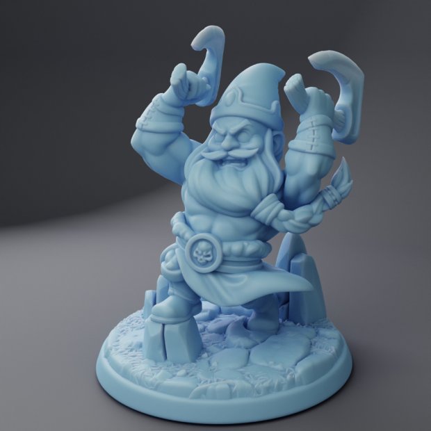 Dwarf with two axes Figure (Unpainted)