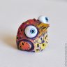 Big Eyed Bird Figure