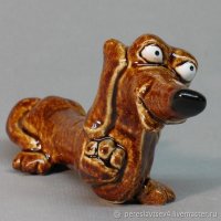 Marching Dachshund Figure
