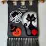 Crochet Halloween Wall Hanging Personalized Gift