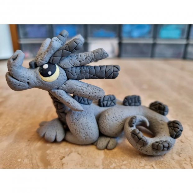 Stone Dragon Figure