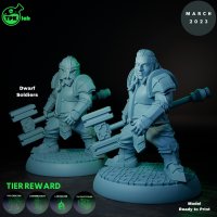 Dwarf Soldiers 03 Figure (Unpainted)