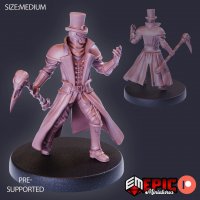 Rufus Raucus with a bone pickaxe Figure (Unpainted)
