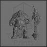 Skiidaz Hood, Orc Warrior Figure (Unpainted)