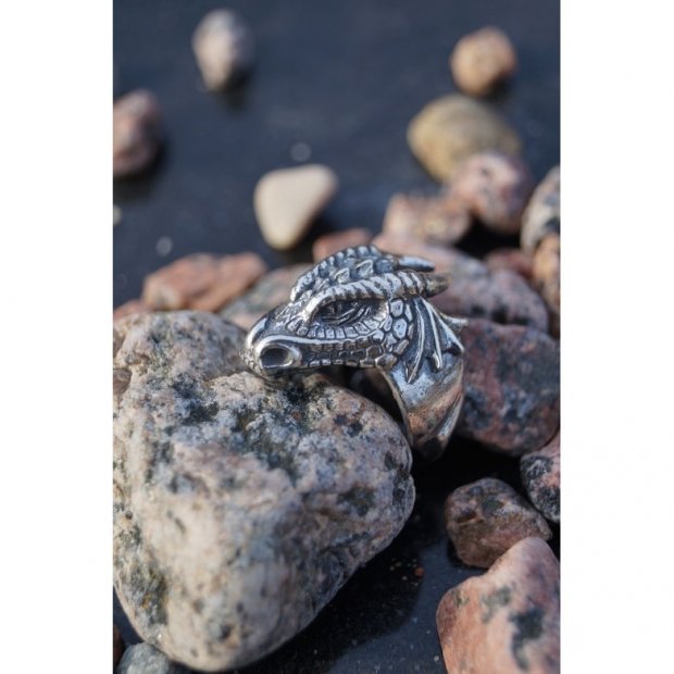 Handmade Dragon's Head Ring