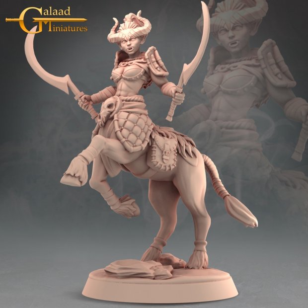 Hardhoof Clan Warrior Figure (Unpainted)