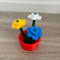 Flowers with Pot LEGO Style Statue