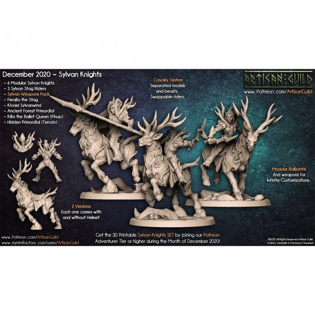Sylvan Weapons Pack Figure (Unpainted)