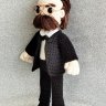 Friedrich Nietzsche Crochet Amigurumi Doll