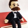 Friedrich Nietzsche Crochet Amigurumi Doll