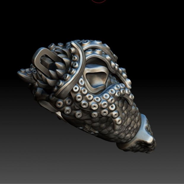 Kraken Knife Bead