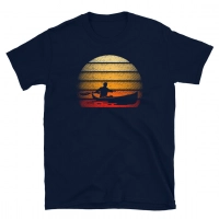 Retro Sunset Canoeing Paddler Unisex T-Shirt