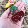 Cherries Brooch