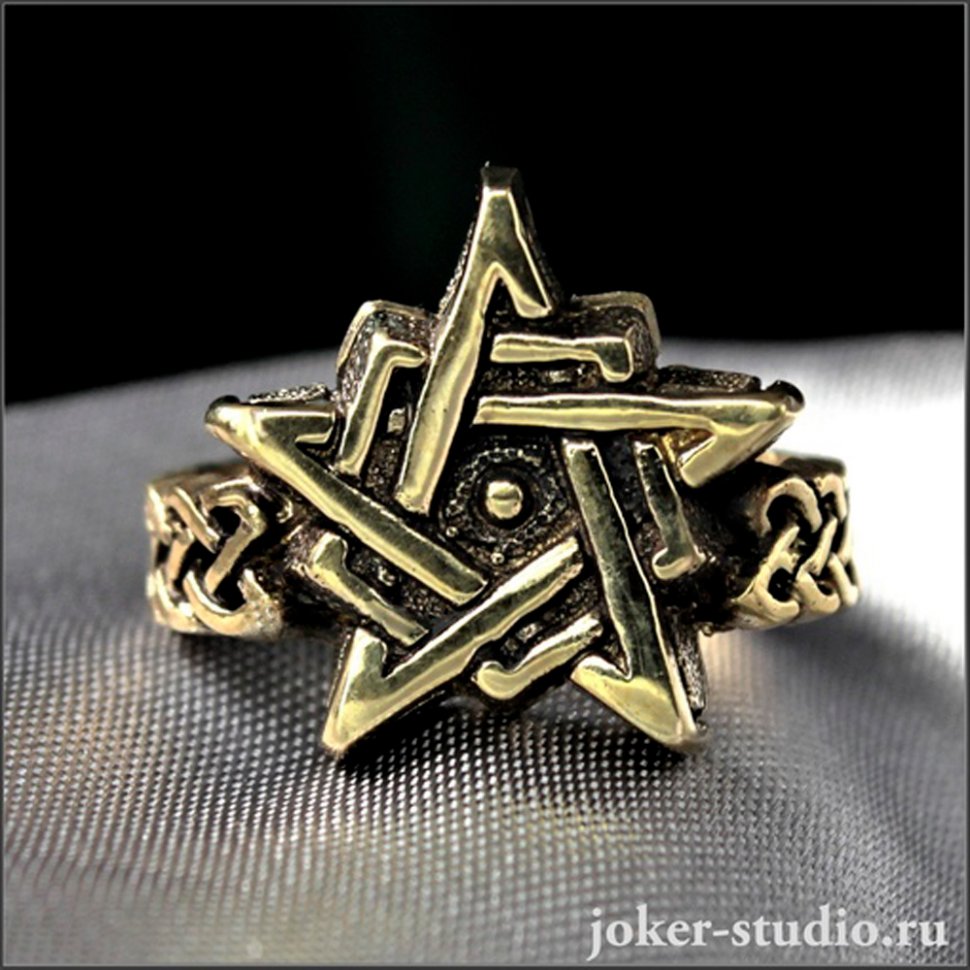Gold Ripentagram Ring Pentagram Ring Buy on G4SKY.net