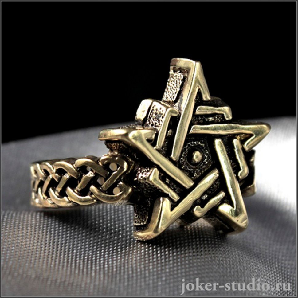 Gold Ripentagram Ring Pentagram Ring Buy on G4SKY.net