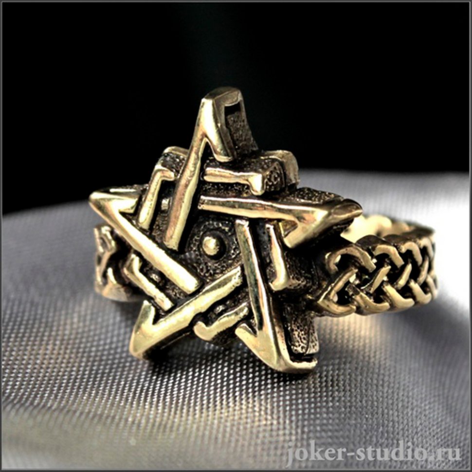 Gold Ripentagram Ring Pentagram Ring Buy on G4SKY.net